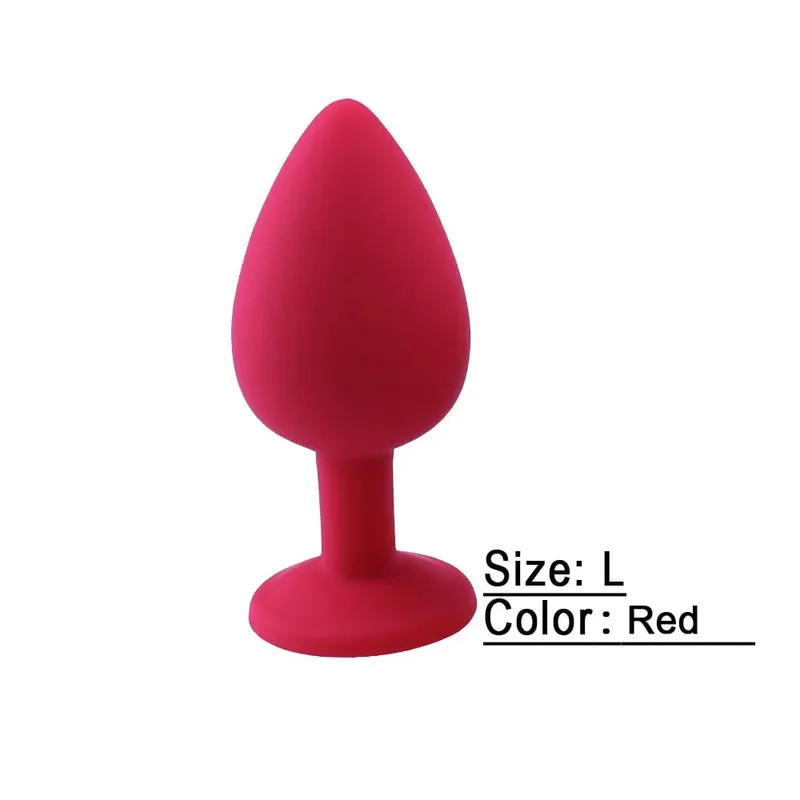 S/M/L Soft Silicone Anal Plug Mini Erotic Butt Plug Sex Toy for Beginner Men Women Gay Couples Prostate Stimulator Anal Sex Toy