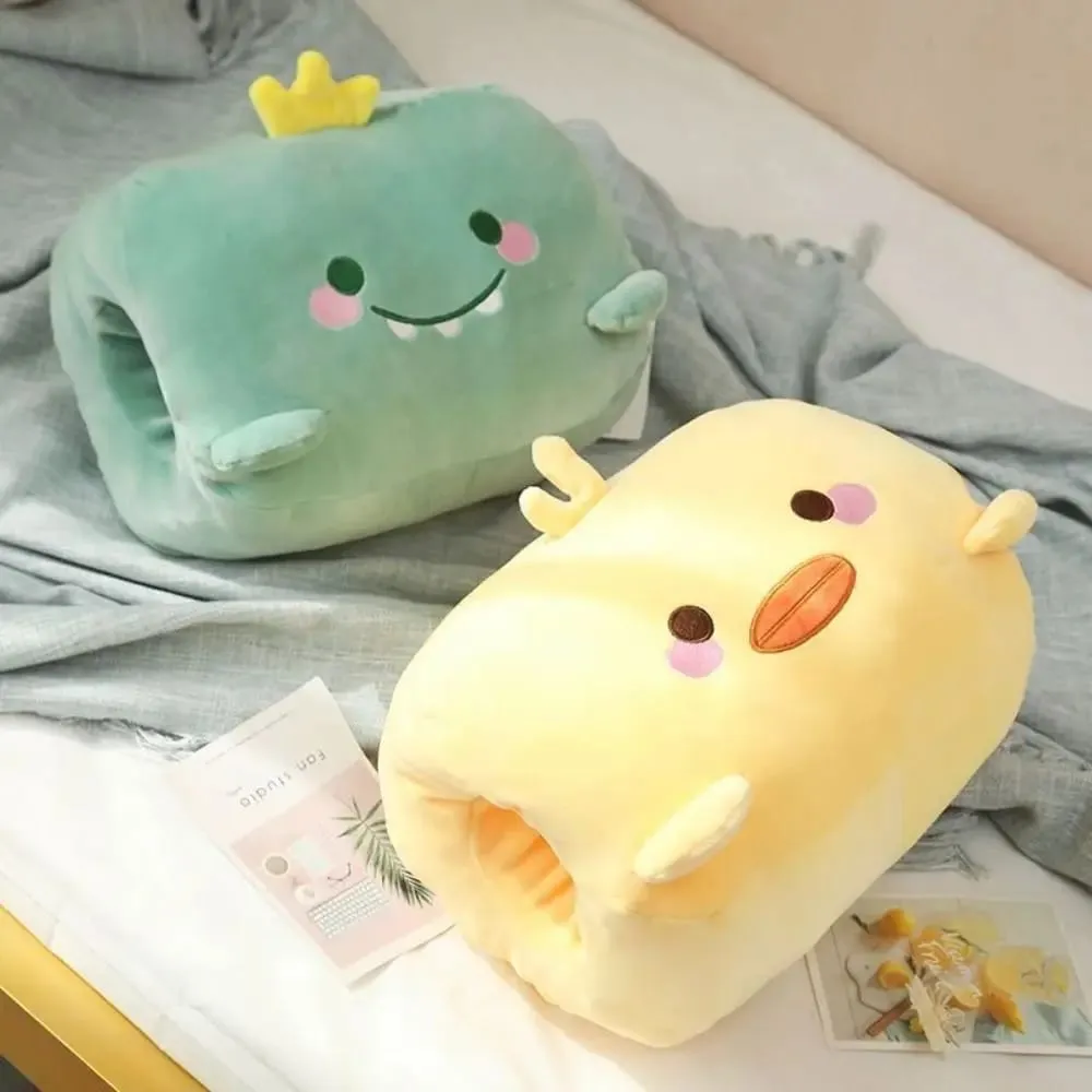 Plush Toy Hand Warmer Plush Pillow Keep Warm Hand Hold Office Nap Pillow Cartoon Super Soft Pillow Stuffed Toy Female Gift