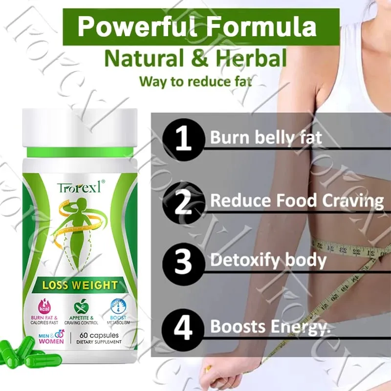 Tea Polyphenols Lotus Leaf Capsules | Slim Booster | Fat Loss | NO SIDE EFFECT