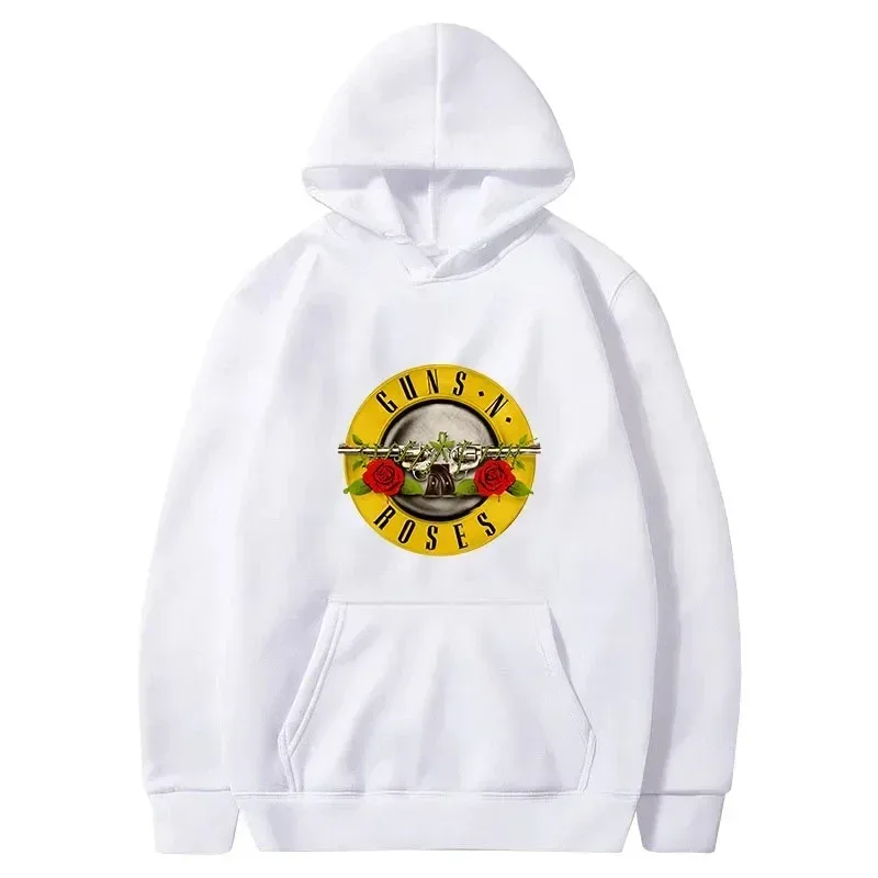 2025 Men Guns N Roses Printed Hoodies Cotton Hard Rock Band Men And Women Pullover Hip Hop Clothing Environmental protection