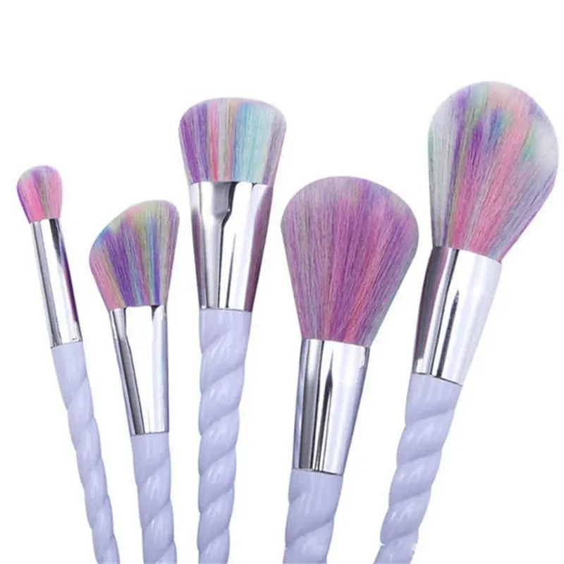 10pcs/set Colorful Makeup Brushes Set Foundation Eyeshadow Powder Brush Makeup Brush Cosmetic Tools pinceaux maquillage licorne