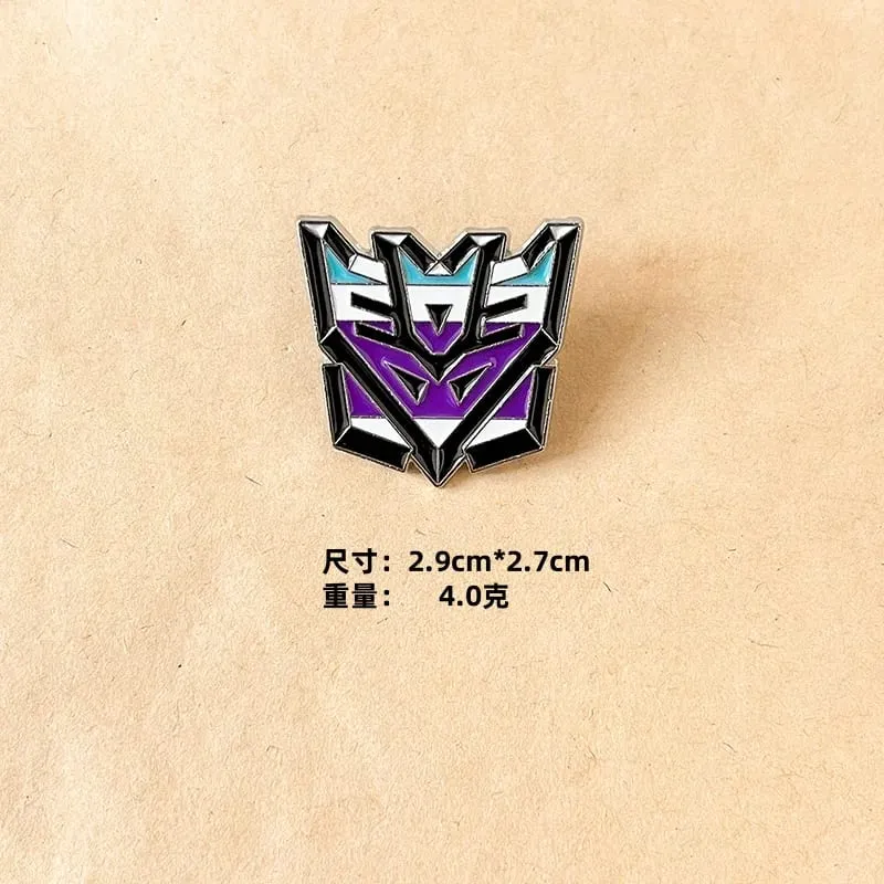 Transformers Optimus Prime Enamel Pin Cute Brooches For man Lapel Pins Badge Megatron Collectors Fashion Accessory gift