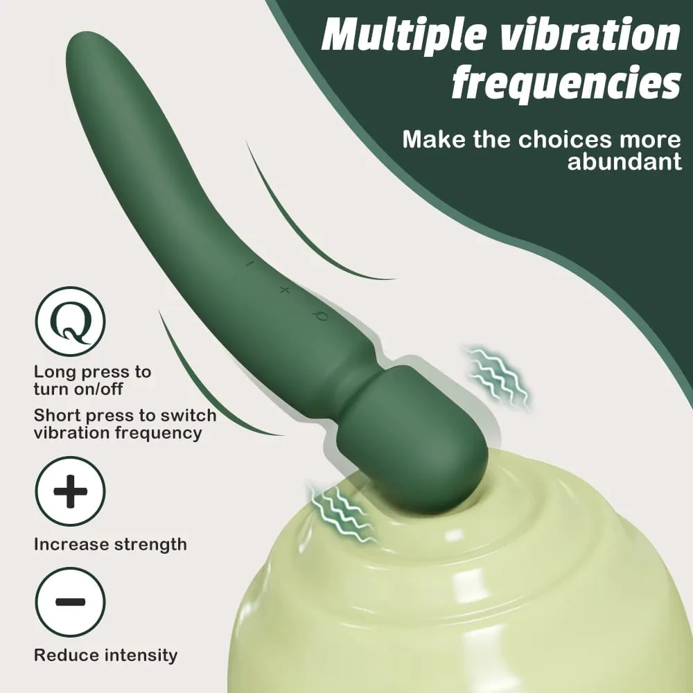 2 in 1 AV Wand Vibrator for Women Clit G-Spot Vagina Stimulator Nipples Breast Massager Female Masturbator Sex Toy for Women