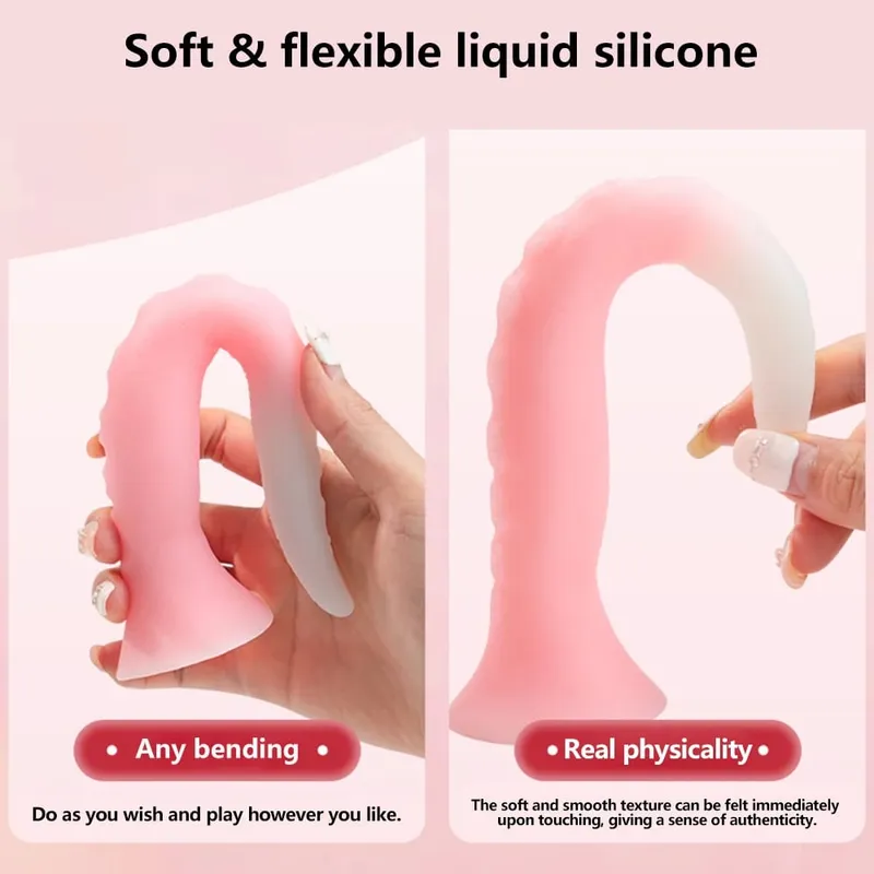 Long Anal Butt Plug Silicone Monster Dildo Penis Anus Vagina Dilator Octopus Tentacle Animal Penis Sex Toys For Women Men Tool