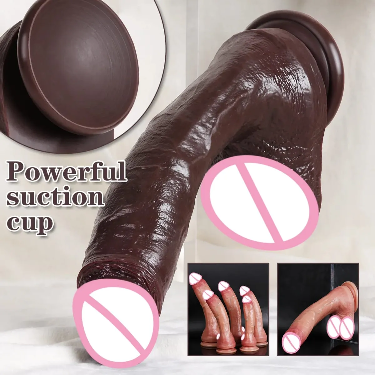 Dildo Realistic Huge Silicone Penis Black Big Cock For Women Sex Toys with Suction Cup Long Dick Butt Plug Dildos Adult Products