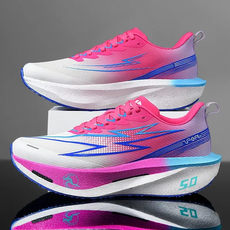 Running Shoes Men Carbon Board Speciality Marathon Sports Breathable Lightweight Women's Comfortable Athletic Nonskid Sneakers