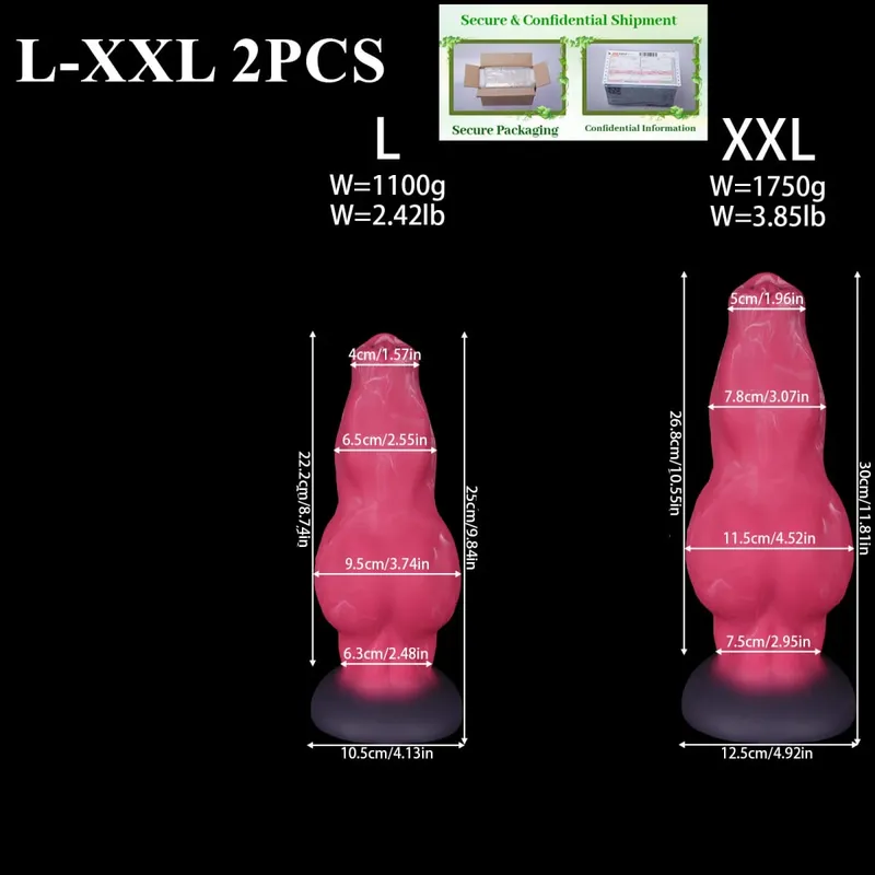 5size Giant Dildo Soft Silicone anal plug big ass xxxxl butt plug Dog Eggs Dick dildo sex toys for man women adults 18 plus bdsm