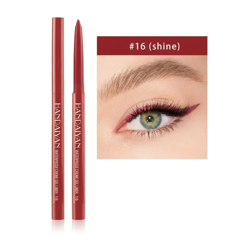 1PC Glitter Shine Eyeliner Gel Pencil Sexy Colorful Long-Lasting Shimmer Makeup Matte Colored Eye Liner Cream Pen Cosmetic Tool