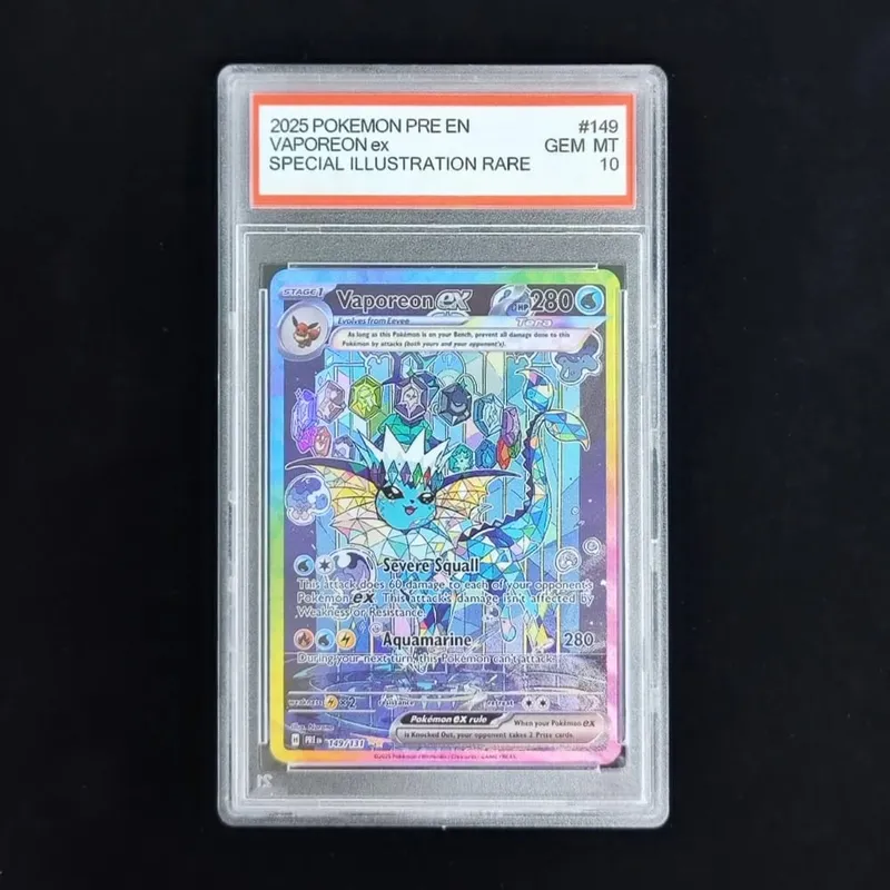 Proxy POKEMON PRE English PRISMATIC EVOLUTIONS #161 UMBREON ex Grade 10 Collection Card Toy