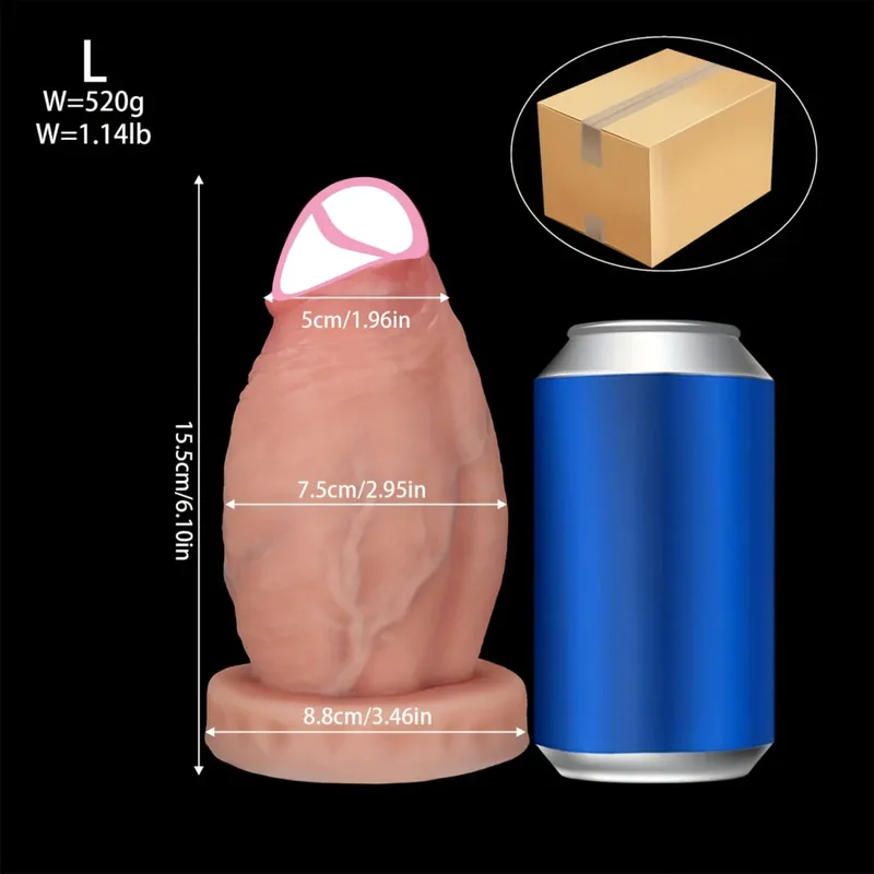 5 Sizes Realistic Anal Dildo Soft Huge Penis Suction Cup Anal Sex Toys For Woman Vagina Adult Masturbator Cock Big Dick Buttplug