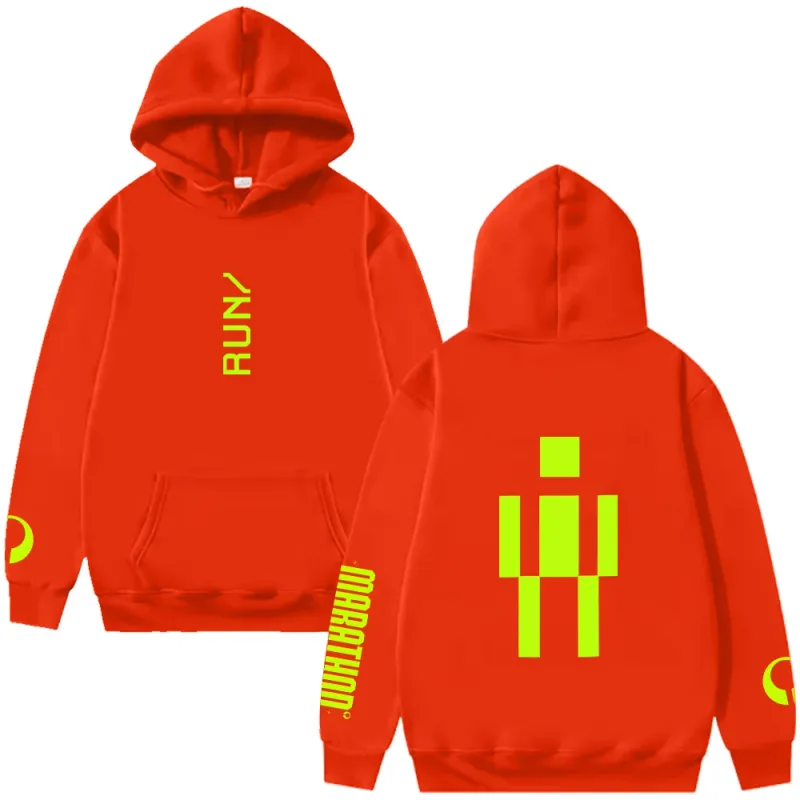 Marathon RUNNER Hoodie Marathon Game Trendy Graphic Clothing Women Men Long Sleeve High Street Sweatshirts Casual Loose Pullover