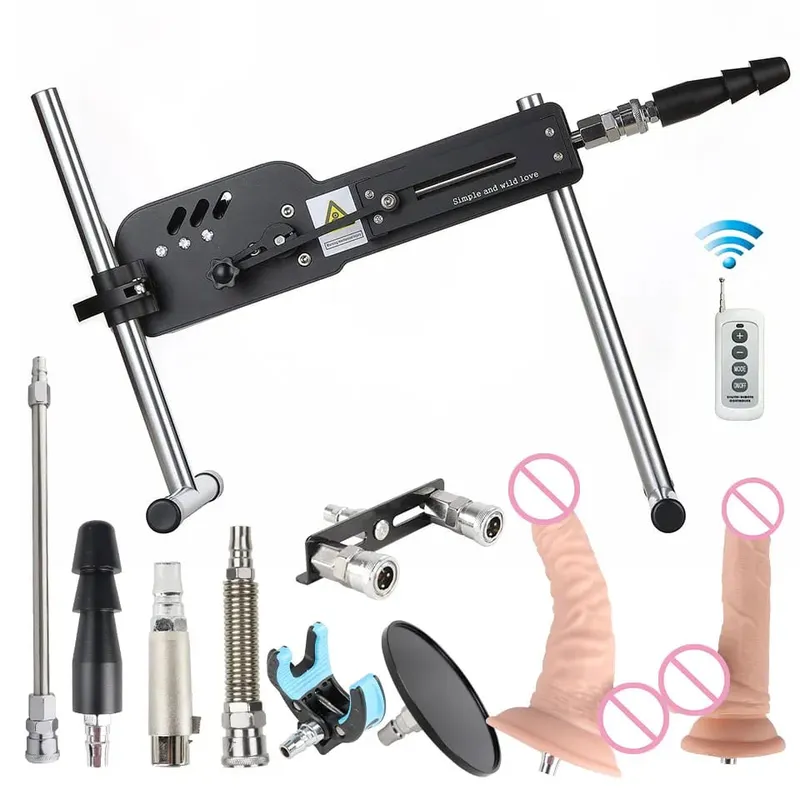 Máquina sexual mejorada con Control remoto, máquina de amor súper silenciosa, Ultra ajustable, Vac U Lock, 30db, 70W, con Big D gratis