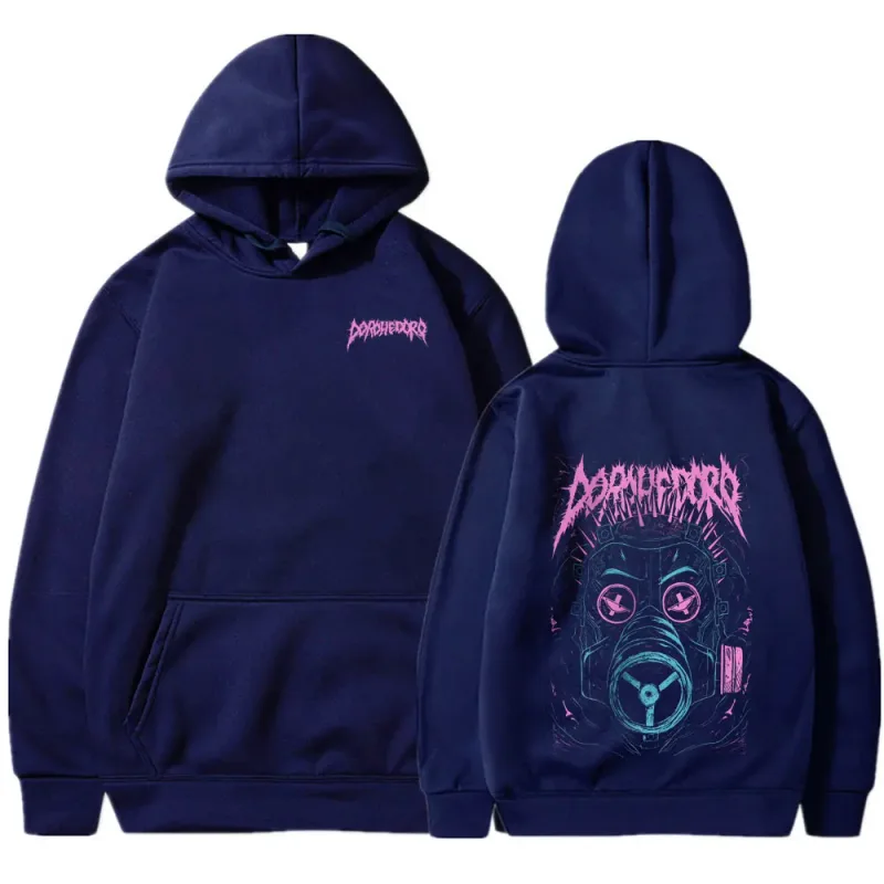 Sudaderas con capucha con estampado de Anime Dorohedoro Kaiman Bienvenido al caos Japón Manga sudaderas hombres mujeres Tops Casual estilo de gran tamaño ropa de calle
