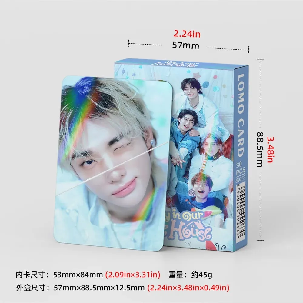 30Pcs 2026 Photocards Kpop Star Collection Lomo Cards Holographic Flash Cards Fans Gifts