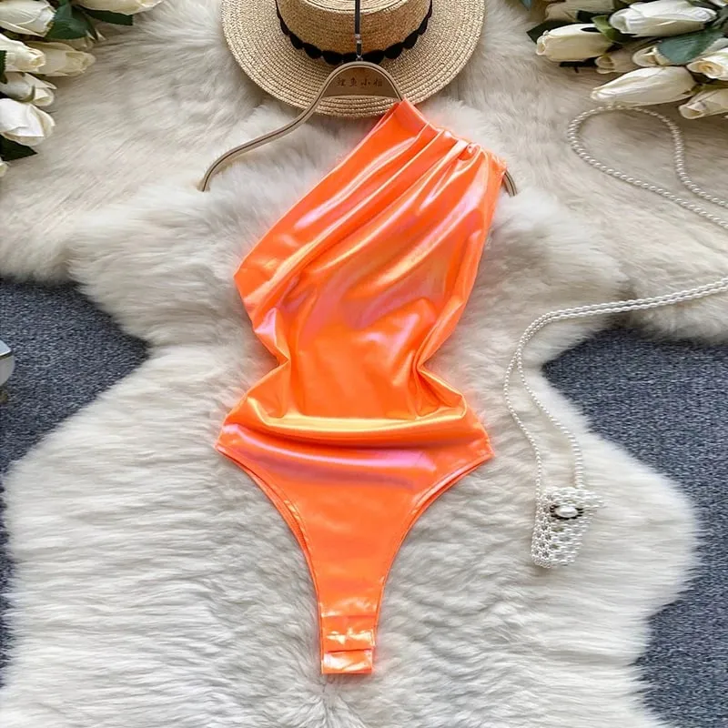 Sevimli Gri Tavşan kulaklık Üst Seksi Backless Slim Fit Bodysuit Zip Kolsuz Kadın Seksi Erotik Iç Çamaşırı Tavşan Cosplay Tulum