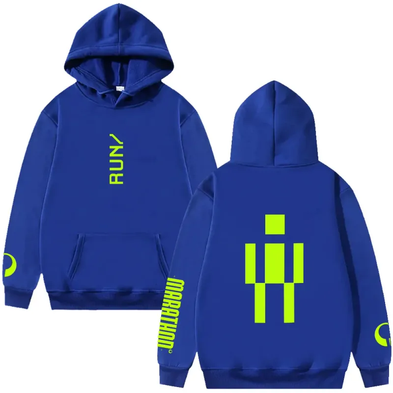 Marathon RUNNER Hoodie Marathon Game Trendy Graphic Clothing Women Men Long Sleeve High Street Sweatshirts Casual Loose Pullover