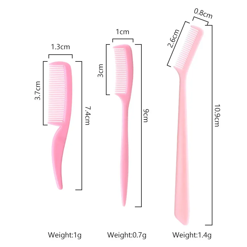 25pcs Micro Comb For Eyelash Extension Mini Eyebrow Combs Makeup Brushes Doll Mascara Wands Eye Lash Micro Brush Beauty Tool