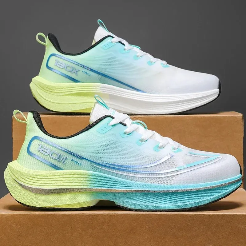 Nya Carbon Plate Sneakers för män Utomhus Mjuk sula Mesh Sportskor Löparskor Lätt Anti-halk Casual Tennisskor för par