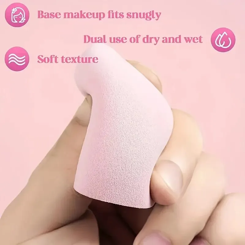 12Pieces Portable Makeup Sponge Set Portable Foundation Cosmetic Puff for Face Concealer Mixing Beauty Sponge Liquid Cream Power