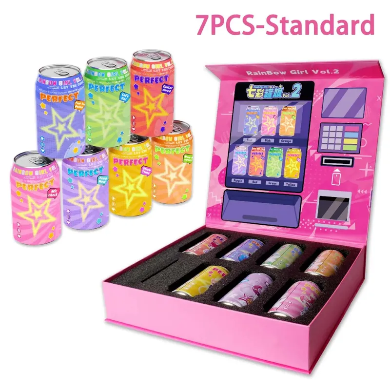 YUU 7 pièces Masturbateurs masculins cachés en conserve Fellation Jouets sexuels doux Chatte de poche Outil de masturbation portable Anime Onahole pour hommes de 18 ans et plus — image 8