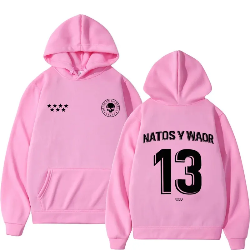 Rapper NATOS WAOR 13 Sweatshirts Men Women Fashion Hip-hop Pullover Autumn Winter Loose Casual Gothic Punk Tracksuit Streetwear