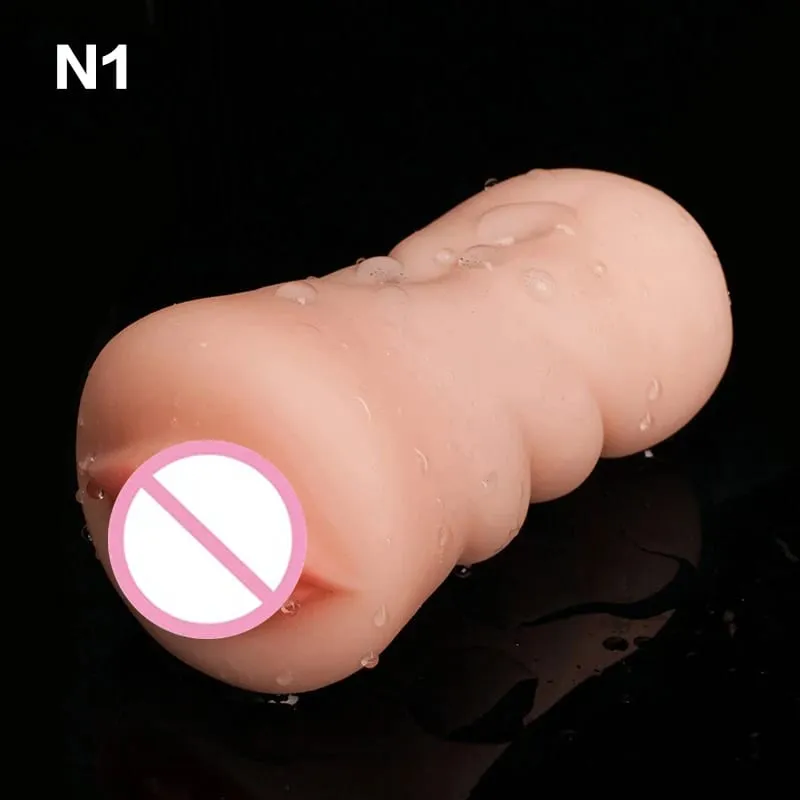 New 4D Realistic Deep Throat Male Masturbators Pocket Pussy Stroker Tight Silicone Mouth Vagina Anal Oral Sex Adult Toys for Men