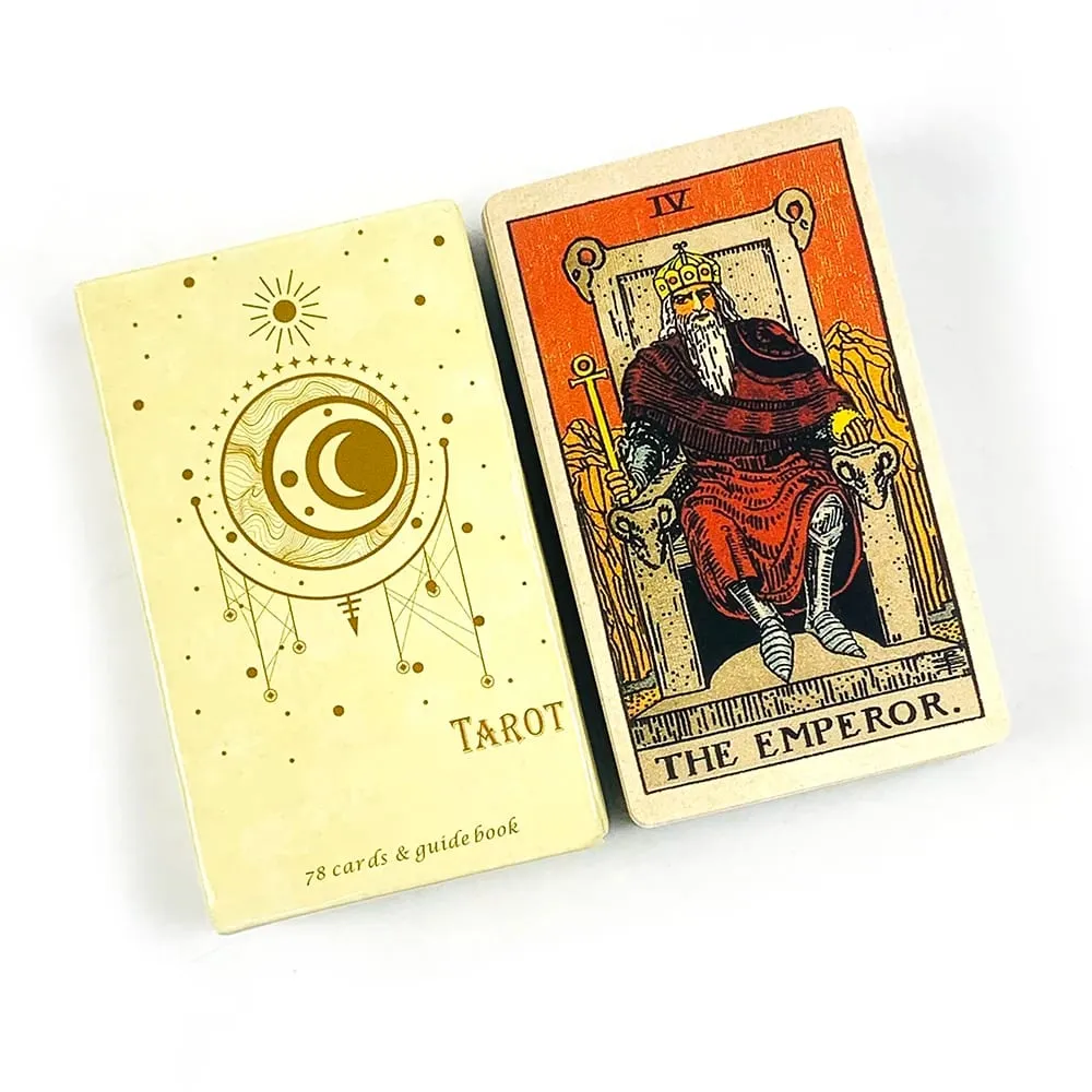 Tarot Cards Board Game Paper Instruction Manual Classic Design For Beginners & Pros Ideal For Divination Meditation & Gifts