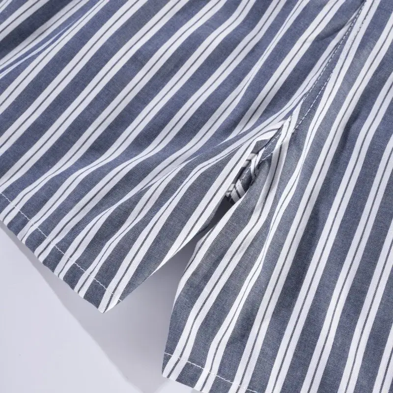 Panlalaking Boxer Shorts Kaswal na Cotton Sleep Underpants Panlalaking Kasuotang panloob Arrow Panties Striped Plaid Maluwag Kumportableng Homewear XL-4XL