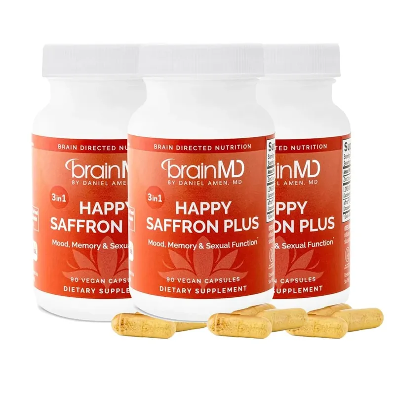 Saffron Supplements With Saffron Flower Extract Curcumin & Zinc for Mood Memory & Eye Health Joint Supplements for Men Women