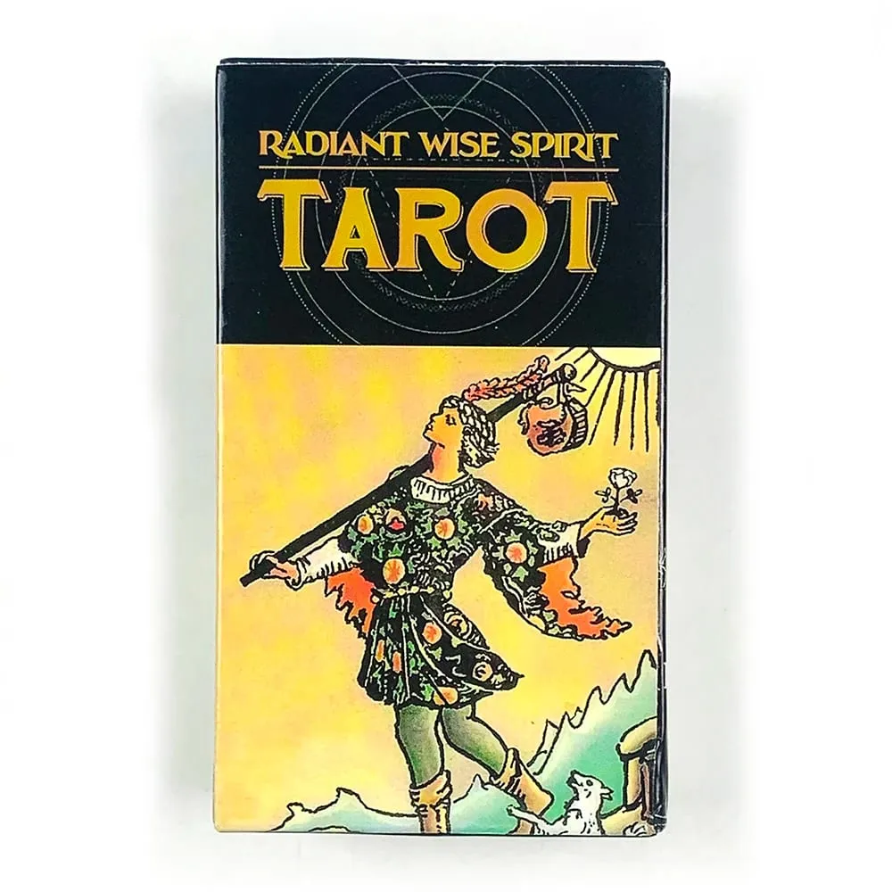 Radiant Wise Spirit Tarot Cards 78Pcs Tarot Deck English Visions Fortune Divination Board Game Spiritual Practices Cards Game