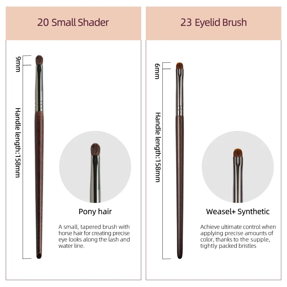 OVW 4PCS Eye Makeup Brushes Details Brushes for Precision Application Beauty Cosmetic Tools Set