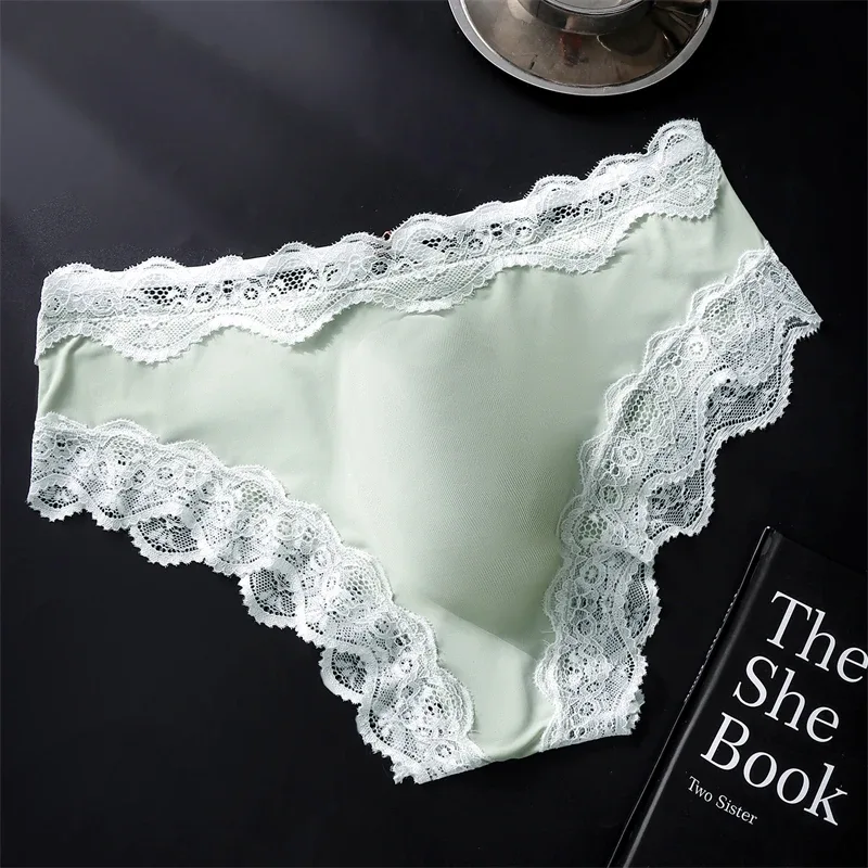 New adults 18 plus size cuecas masculino Lace 3D convex bag sexy men's underwear high elasticity string homme ice silk man thong