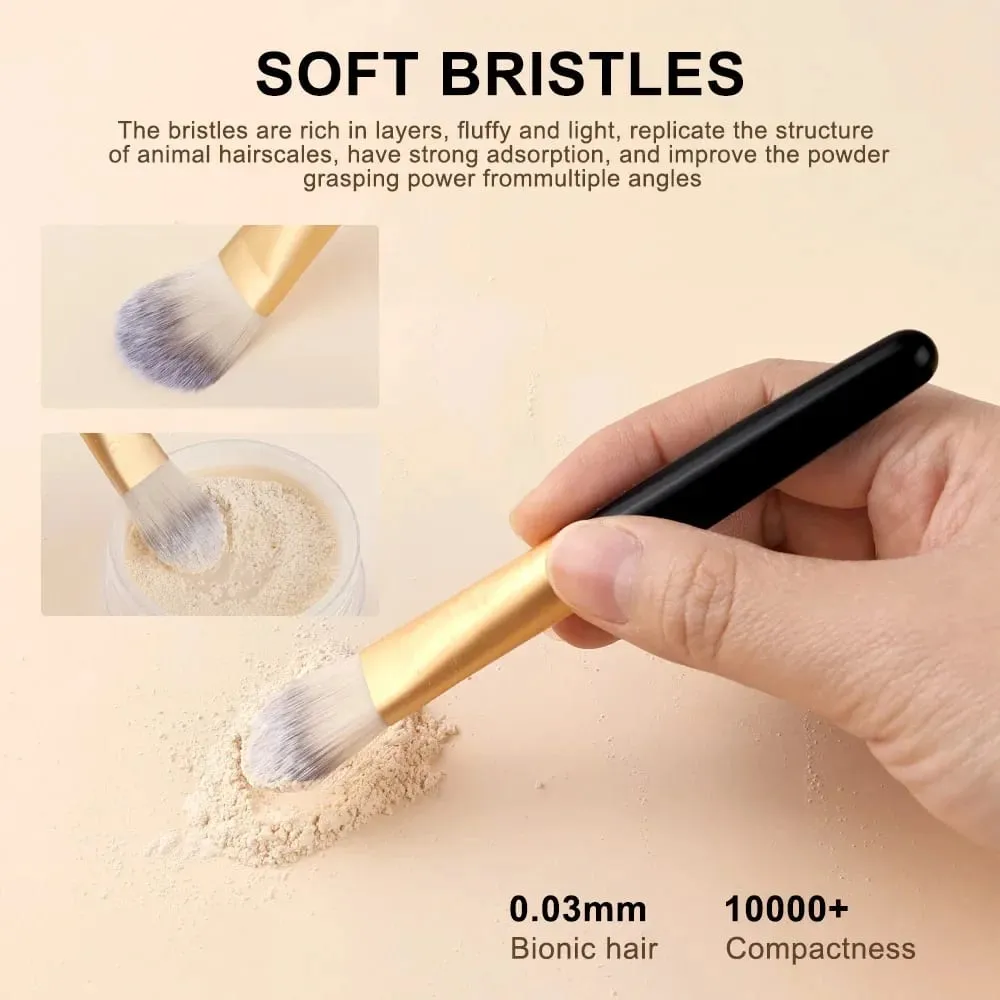 Makeup Brushes Set Premium Synthetic Kabuki Foundation Concealers Powder Blush Blending Face Eye Shadows Brush Set