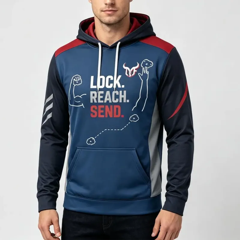 Climbing Themed Printed Hooded Sweatshirt Men's And Women's Outdoor Sport Pullover Autumn/Winter Casual Training Sports Hoodie
