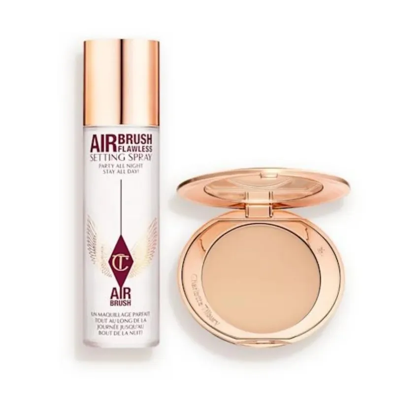 Charlotte Tilbury Airbrush Flawless Finish Makeup Finishing Powder Pillow Talk Beauty Soulmates Face Palette CT Beauty Cosmetics