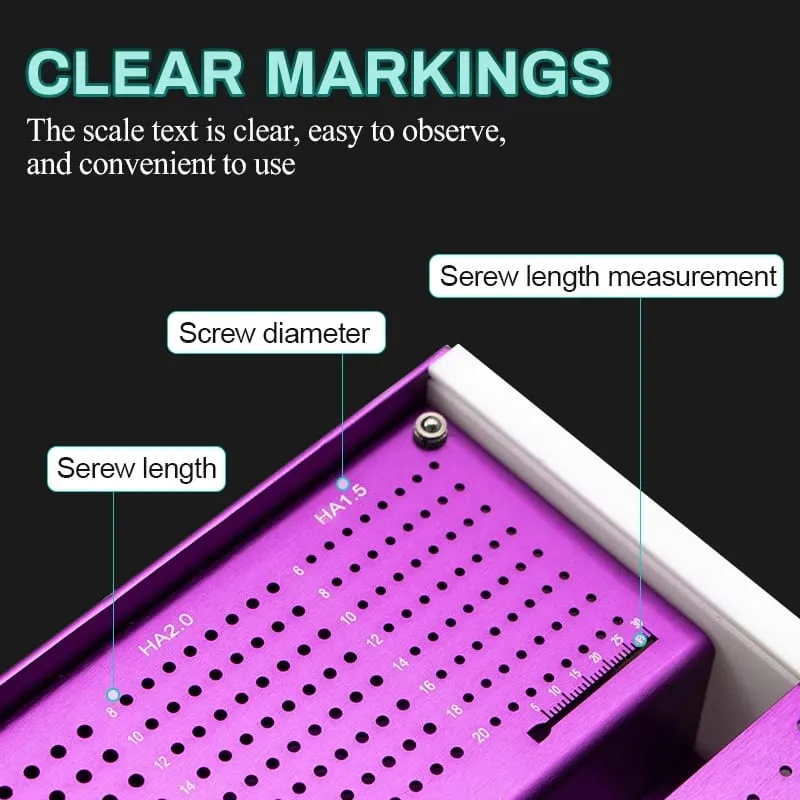 Pet Screw Box Aluminum Alloy Sterilization Box Orthopedic Screw Instrument Sterilization Box Storage Case，Makeup tools