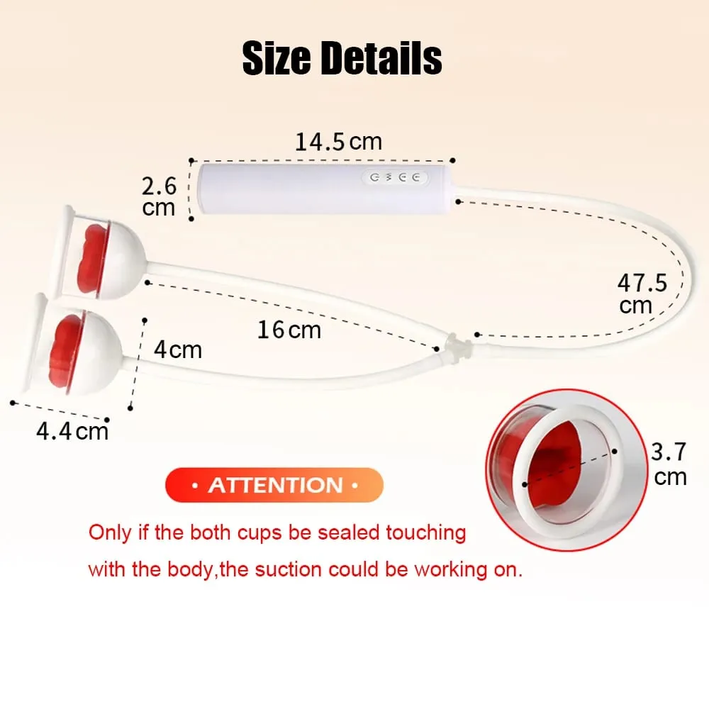 Dual Cups Suction Vibrators For Women Nipple Sucker Clitoris Sucks Vaginal Pump Artifical Blowjob Sex Toys Female Adults Erotic