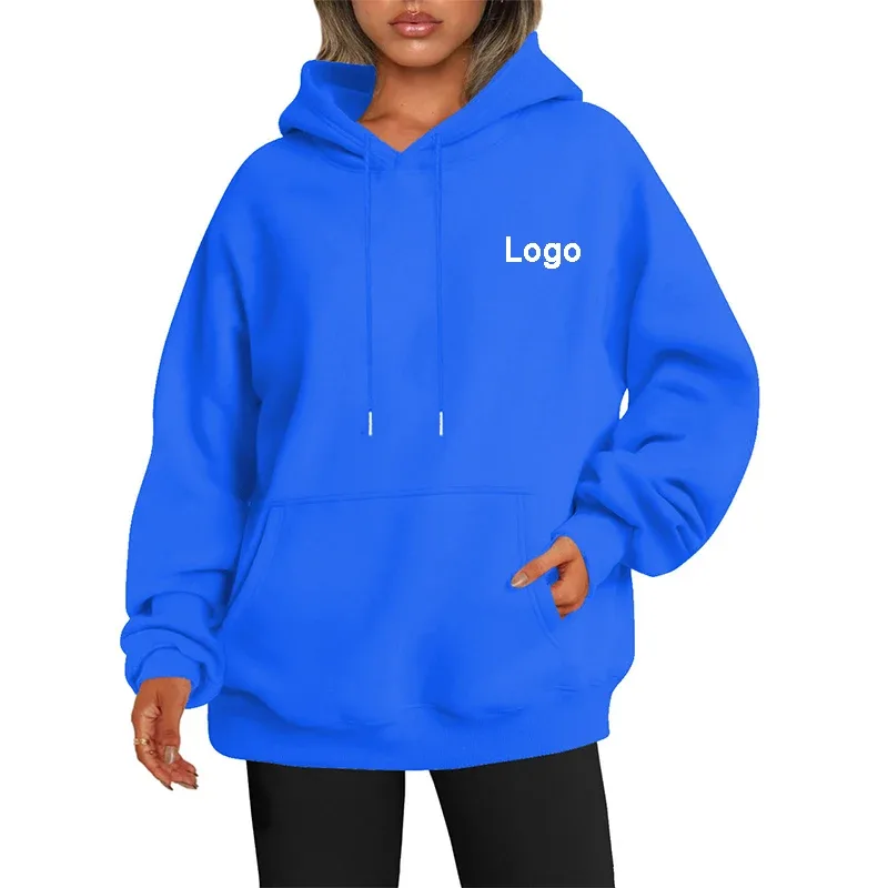 Customized Oversize Hoodies Women Fashion Printed Loose Long Sleeve Shoulder Drop Cuff Sweathsirts Streetwear Pullovers Sudadera