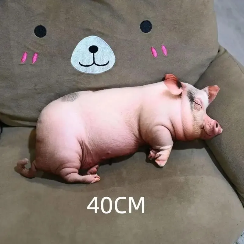 Realistic 3D Pig Shaped Plush Pillow Soft Comfortable Fabric Perfect For Sofa Decor Bed Rest Birthday Gift For Kids And Adults