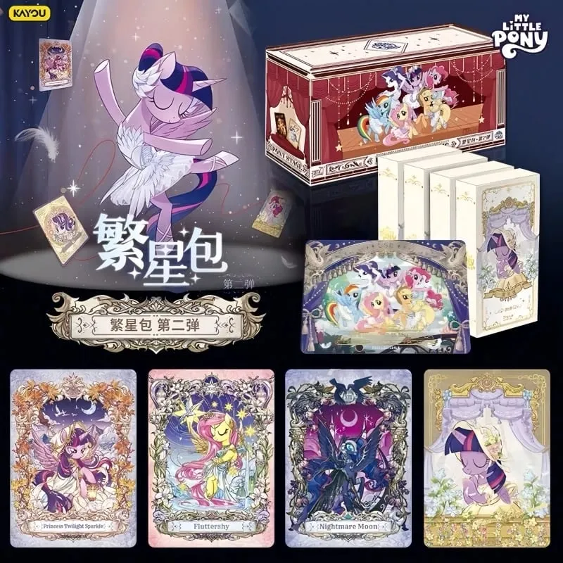 Genuine My Little Pony Card Friendship Forever Star Pack Gorgeous Gilded Princess Collectible Card Children's Holiday Gift