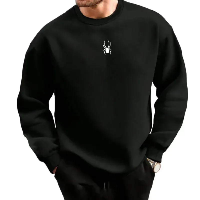 New Men's Round-Neck Long-Sleeve Sportswear, High-Quality Outdoor Casual Men's Clothing, Fashionable Spring and Autumn Sets