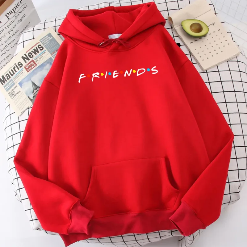 Sitcom Film Freunde Gedruckt Herren Hoody Koreanische Fleece Sweatshirt Einfache Crewneck Mit Kapuze Straße Oversize Herbst männer Kleidung
