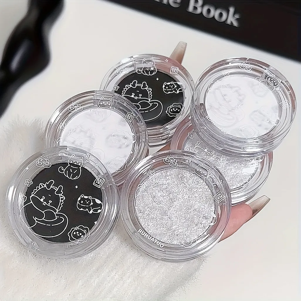 Muge Leen Long Lasting Single Eye Shadow Three Textures for Eye Makeup & Facial Brightening Cosmetic Gift