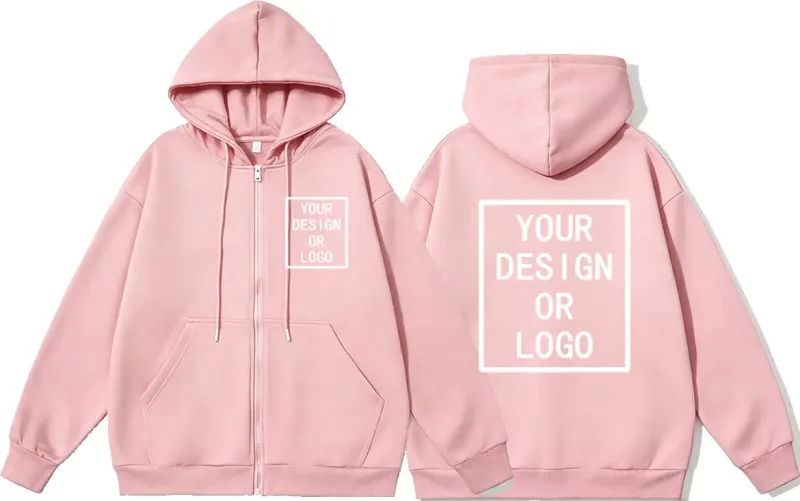 Custom Your Own Design Brand Logo/Picture Personalized Custom Men Women DIY Zipper Hoodies Sweatshirt Casual Hoody New Pullover