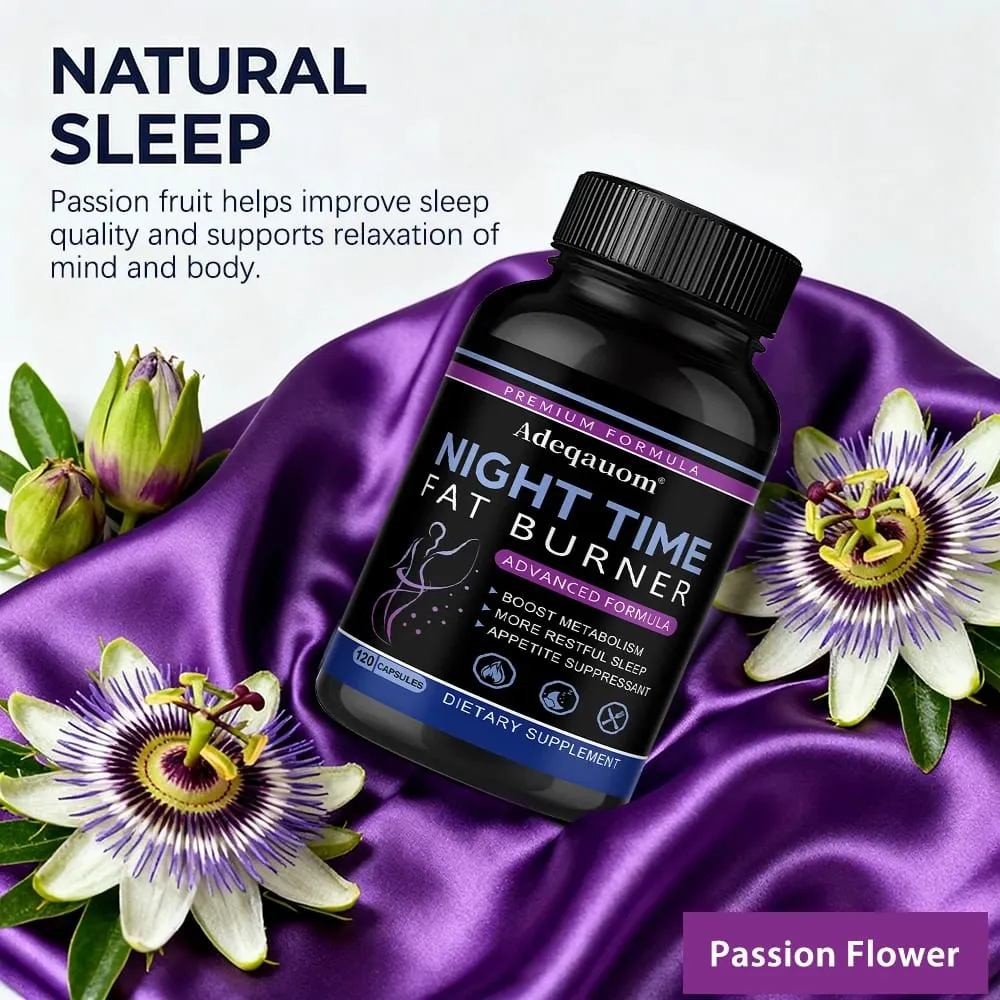 Nighttime Fat Burner Support Capsules Supports Gentle Metabolism Digestive Wellness & Restful Sleep Natural Supplement