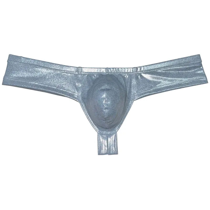 Cheeky Bikini Brief Men's Underwear Thong Contour Pouch Tangas Male Lingerie Bikini Briefs Beach Micro Underpants Soft Wet Look