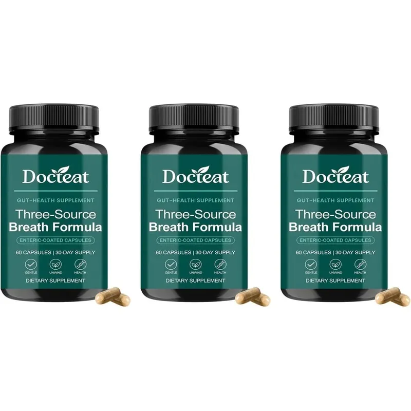 Docteat Gut Health Supplement Capsules with Berberine HCl Digestive Enzymes for Digestive Wellness & Immune Support 60 Capsules