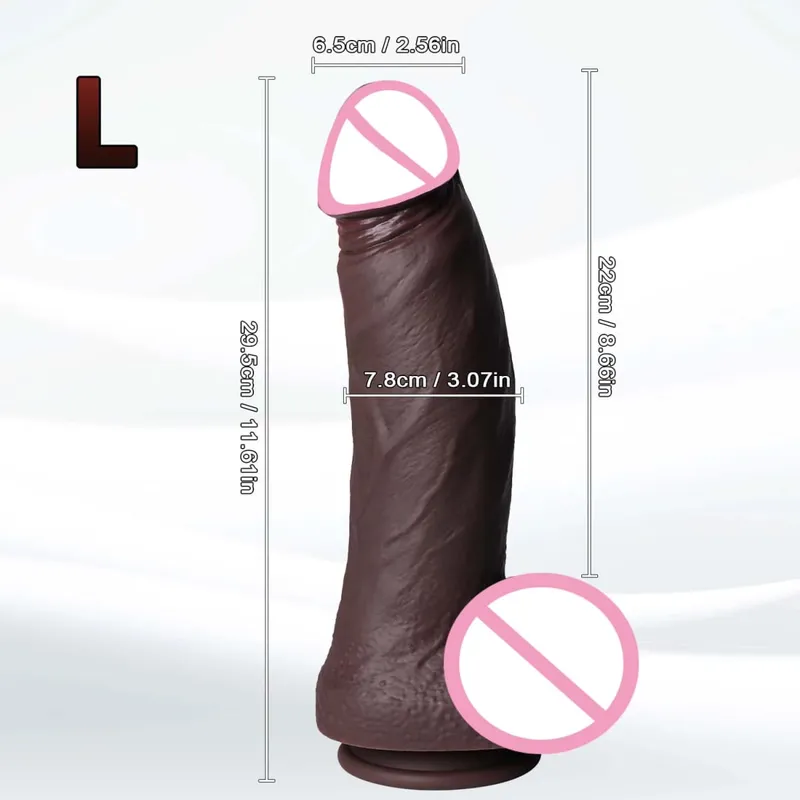 Realistic XXL Thick Penis Soft Silicone Dildo Male Genitals Vaginal Masturbation Suction Cup Dick Woman Anal Adult Sex Toys Dick