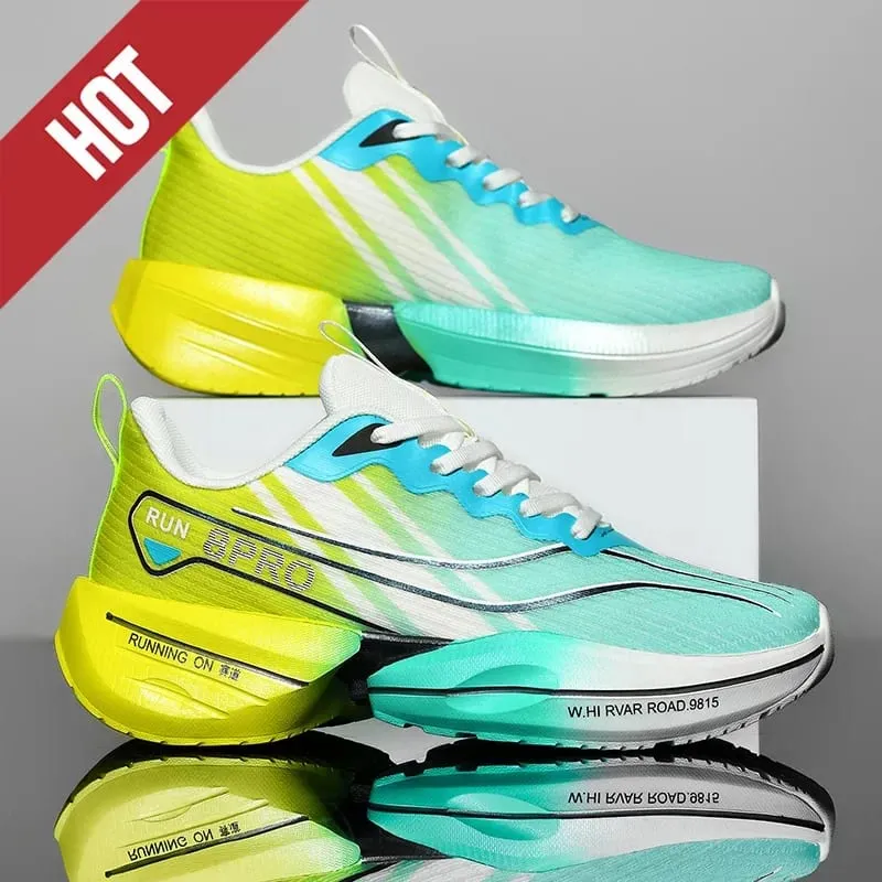 Men Women Carbon Plate Marathon Running Shoes Breathable Lightweight Racing Training Sports Athletic Casual Sneakers Walking