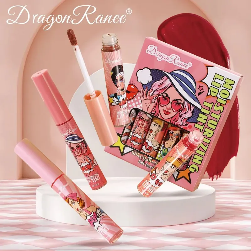 Το σετ Lip Gloss 6 συσκευασιών χρωματίζεται εύκολα και δεν ξεθωριάζει. Είναι απαραίτητο για αρχάριους με lip gloss και διακοπές